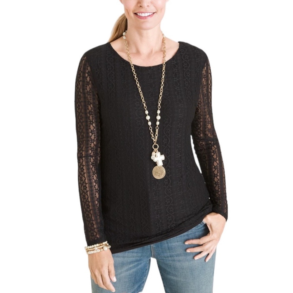 Chico’s Long Sleeve Lace Top